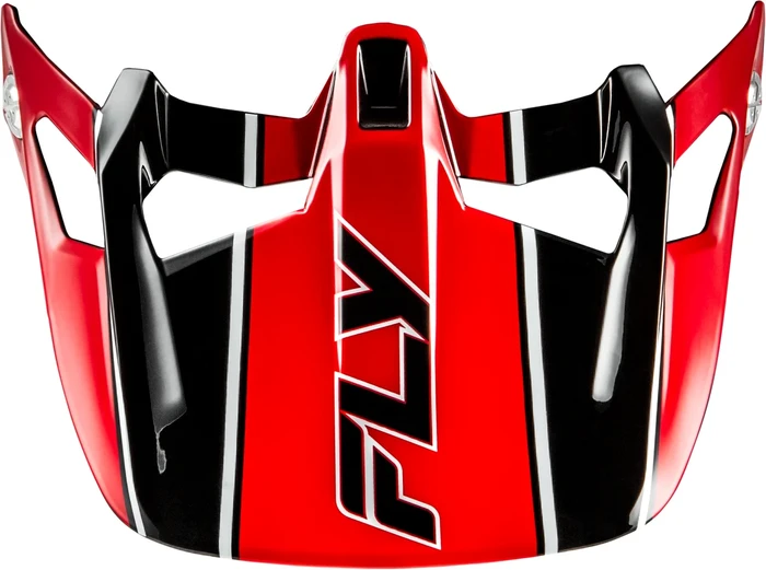 FLY RACING - 73-9231V - WERX-R CARBON FLOW VISOR BLACK/RED
