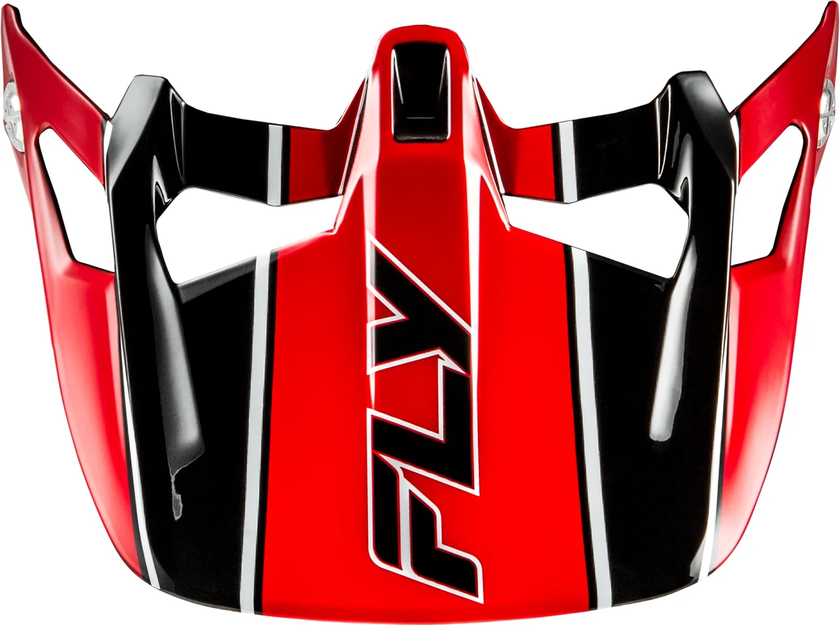 FLY RACING - 73-9231V - WERX-R CARBON FLOW VISOR BLACK/RED