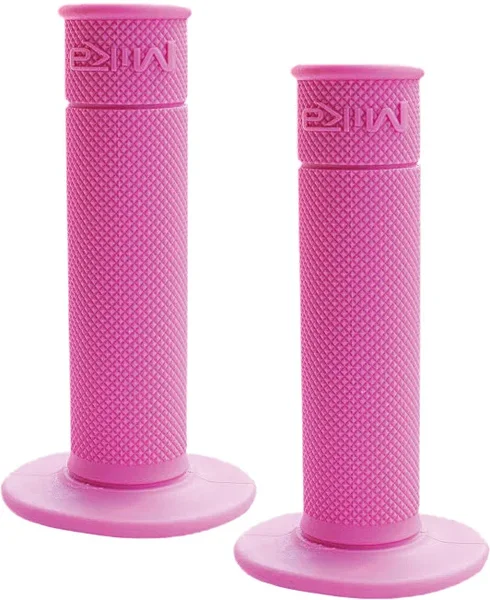 MIKA METALS - GRIPS-PINK - Motorcycle Waffle Grip