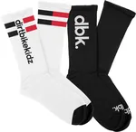 DBK - AC-BASICS2PK-SOCK - BASIC SOCK 2 PACK WHITE/BLACK
