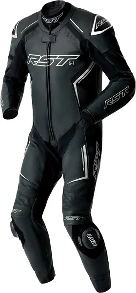 RST - 103604WHI-38 - S1 D3O SUIT BLK/WHI LEATHER XS