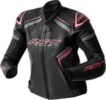 RST - 103626PNK-16 - S1 D3O LEATHER LADIES JACKET BLK/FLO PINK XL