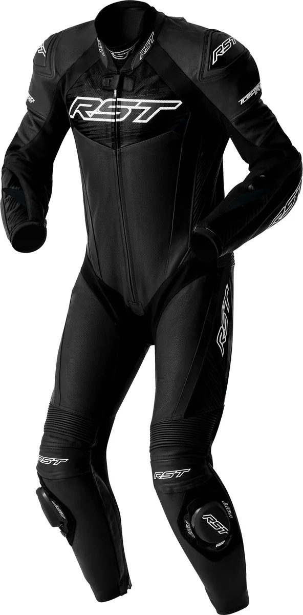 RST - 103634WHI-46 - TRACTECH EVO D3O SUIT BLK/WHI LEATHER XL