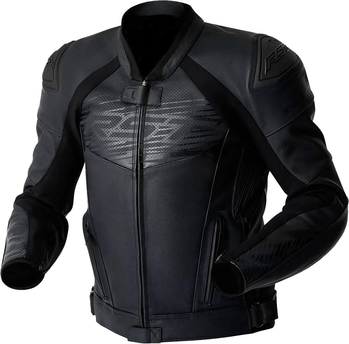RST - 103635BLK-50 - TRACTECH EVO 5 D3O JACKET BLACK LEATHER 3X