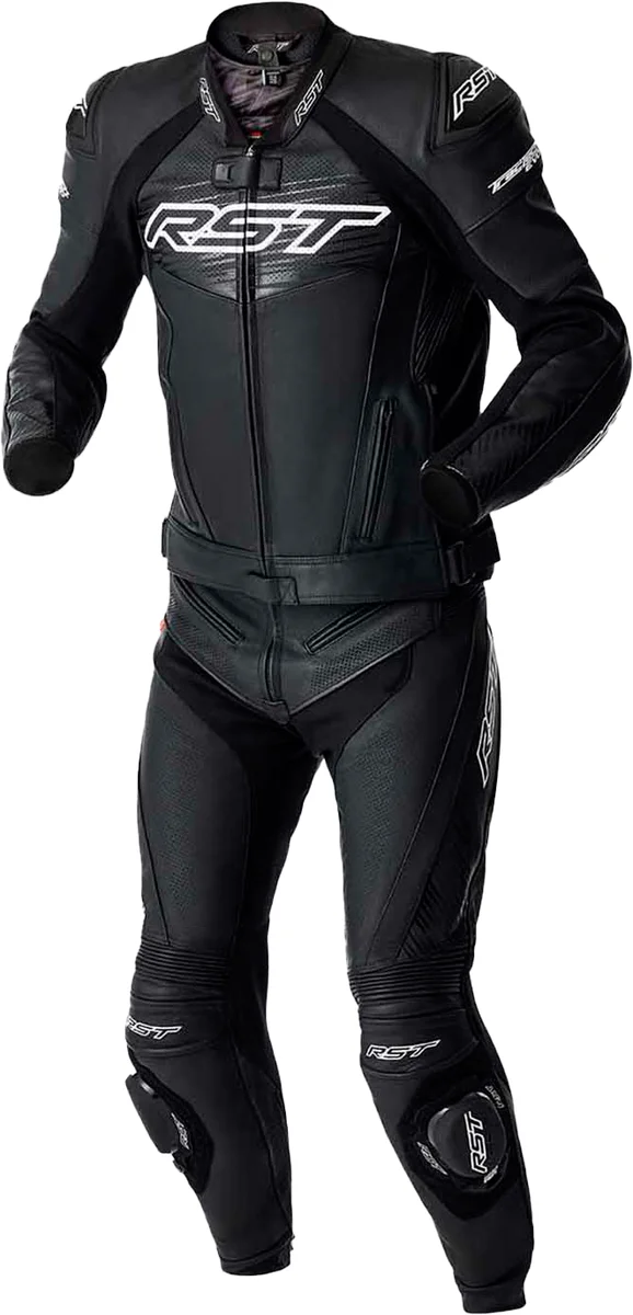 RST - 103635WHI-48 - TRACTECH EVO 5 D3O JACKET BLK/WHI LEATHER 2X