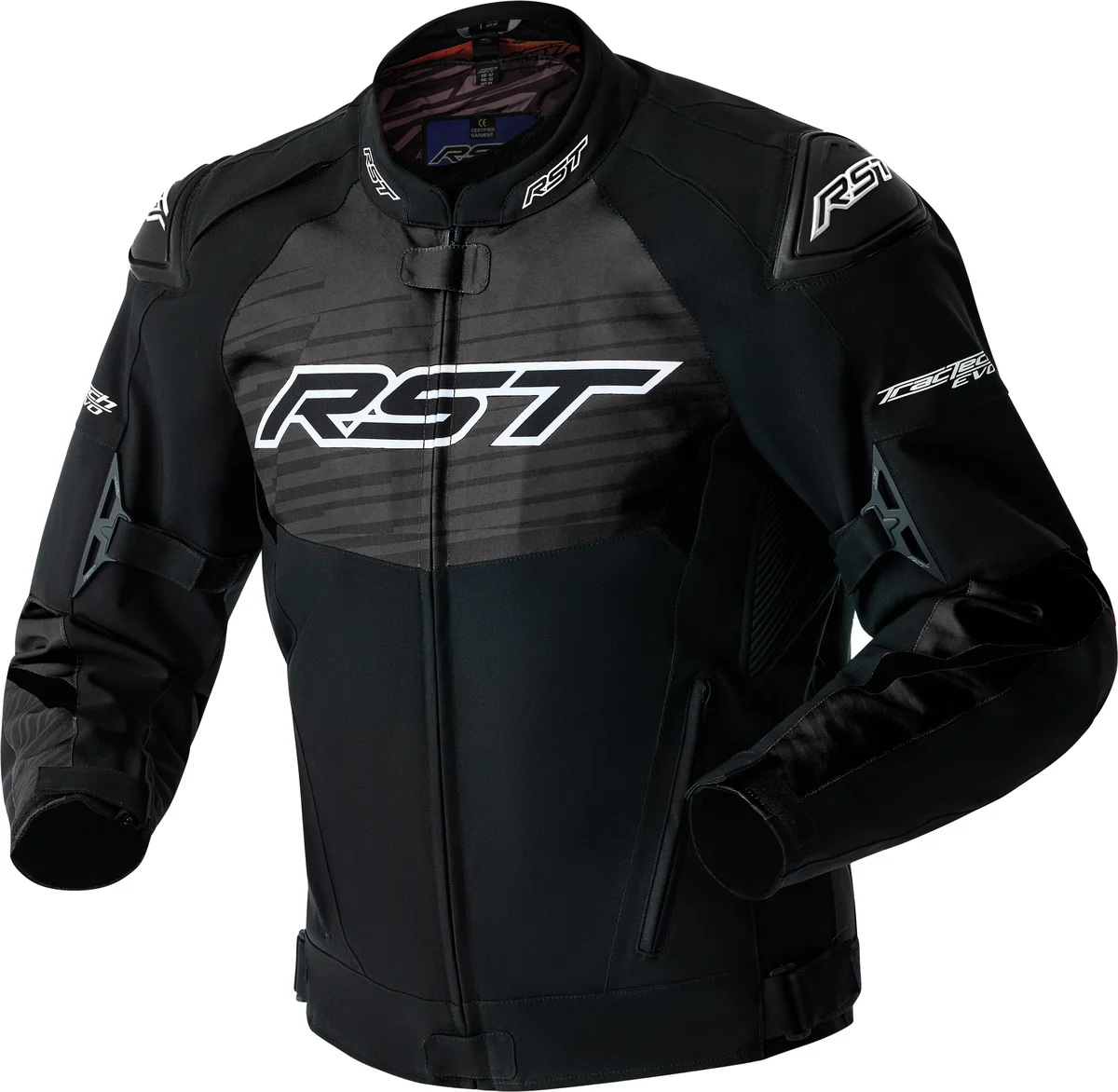 RST - 103640WHI-50 - TRACTECH EVO 5 D3O JACKET BLACK/WHITE TEXTILE 3X