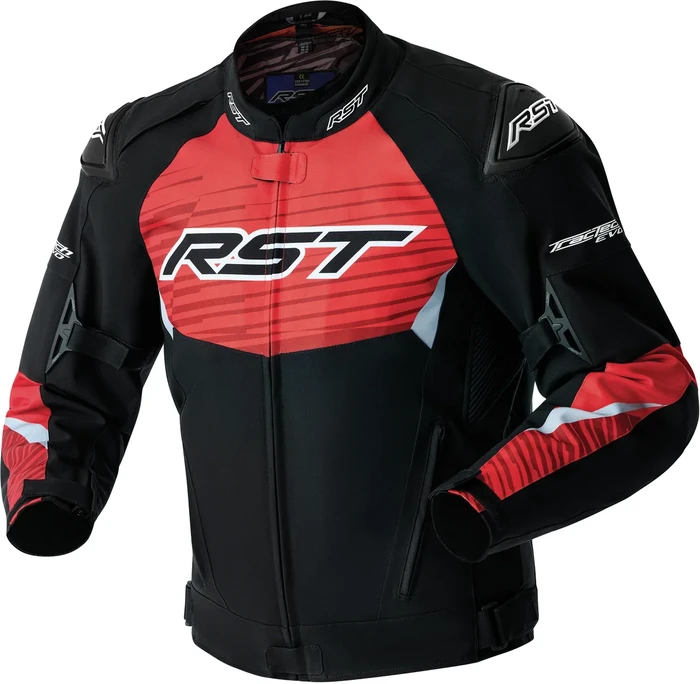 RST - 103640F.RED-44 - TRACTECH EVO 5 D3O JACKET BLACK/FLO RED TEXTILE LG