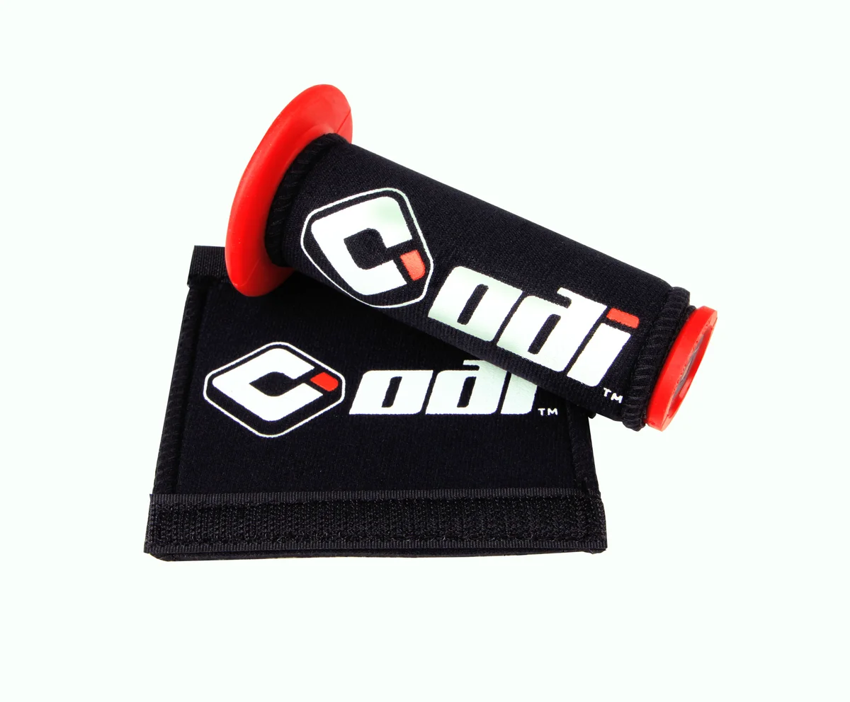 ODI Grips G01GCB Logo Grip Covers – Durable Motorcycle Handlebar Grips with Custom Logo Design