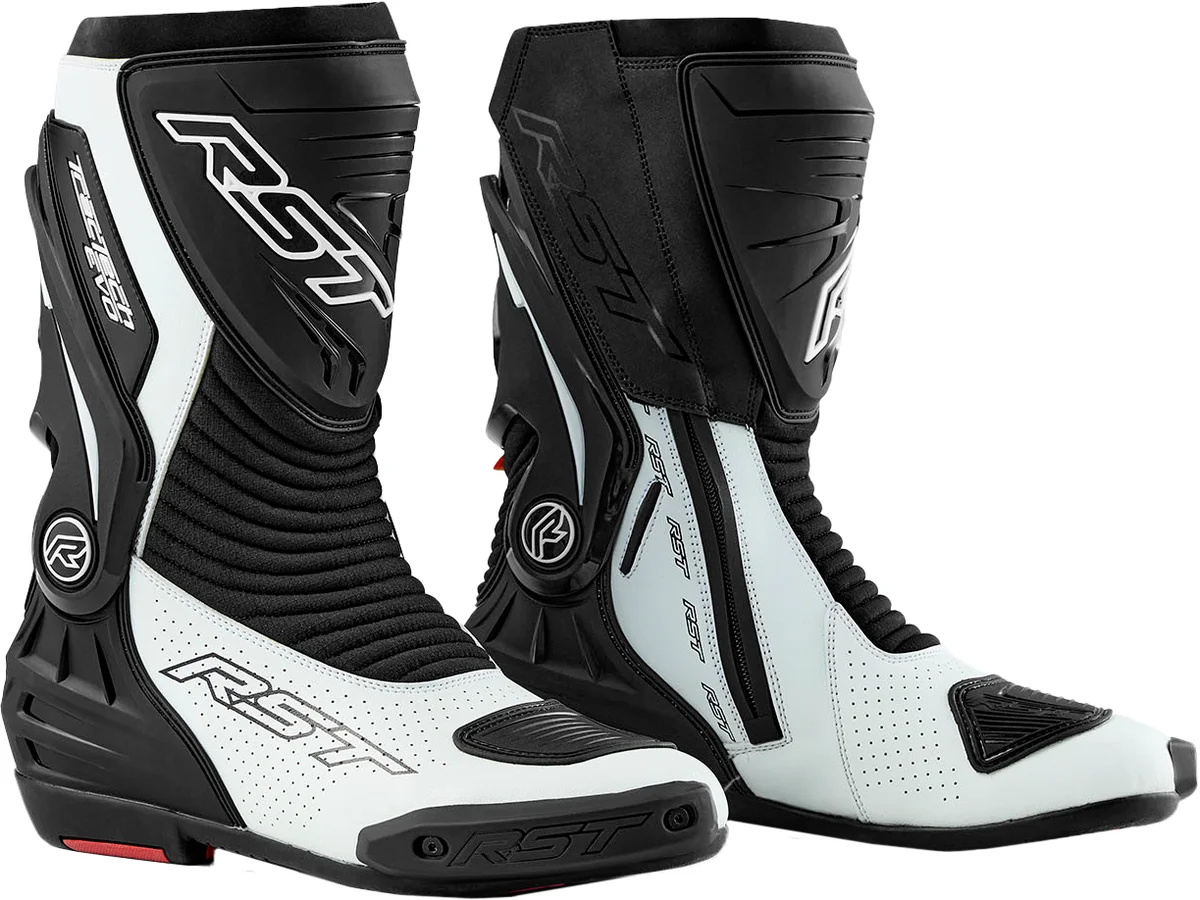 RST - 103690WHI-42 - TRACTECH EVO D3O LADIES BOOT BLACK/WHITE 10