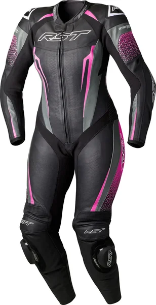 RST - 103643PNK-18 - TRACTECH EVO D3O LADIES SUIT BLACK/PINK LEATHER 2XL