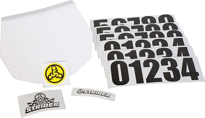 STRIDER PPLATE-12 Blank Number Plate - Customizable Replacement for Strider 12 Sport Balance Bike