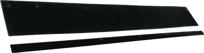 KFI Plow Rubber Flap Kit - Heavy-Duty Black Rubber with Powder-Coated Brackets for Snow Plows