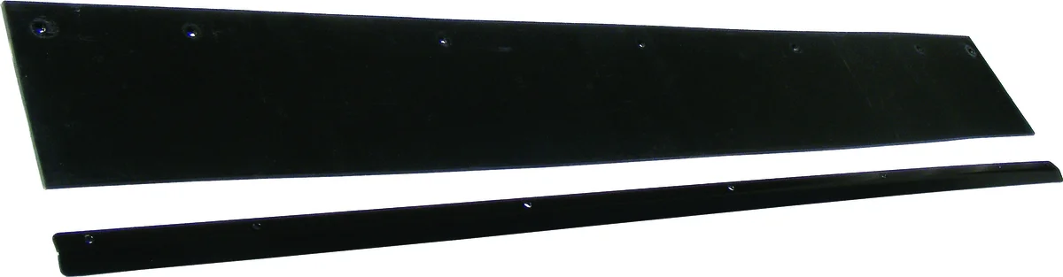 KFI Plow Rubber Flap Kit - Heavy-Duty Black Rubber with Powder-Coated Brackets for Snow Plows