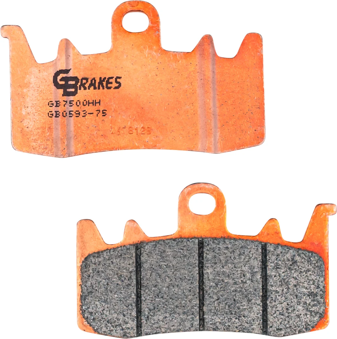 GBrakes - GB0593-75 - BRAKE PADS SINTERED CERAMIC