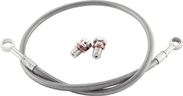 GBrakes - FK003D367R - BRAKE LINE REAR SILVER KAW