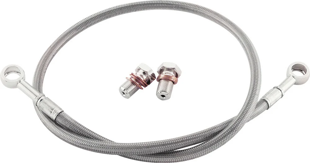 GBrakes - FK003D367R - BRAKE LINE REAR SILVER KAW