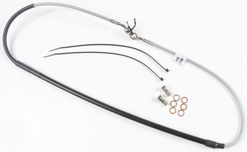 GBrakes - FK003D344CR - STEEL BRAKE LINE FRONT YAM