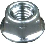 BOLT 021-11014 Flange Nuts - M6 x 1.0 Steel Zinc Plated Fasteners for Powersports