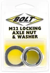 BOLT AXN22 Locking Axle Nut - Durable CNC-Machined Aluminum Hardware for Powersports