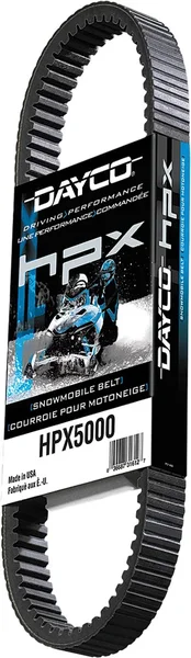 DAYCO HPX5025 Snowmobile Belt - High Horsepower, Durable Top Cog Design for Snowmobiles