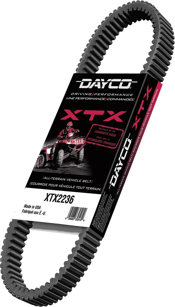 DAYCO XTX2253 XTX Drive Belt - High-Temperature Neoprene ATV Belt for 800cc+ Engines