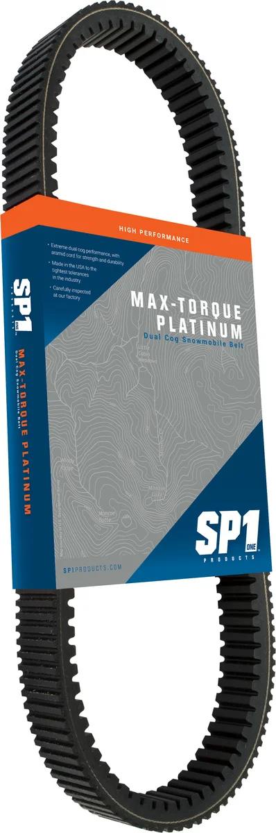 SP1 Max-Torque Platinum Belt - Dual Cog Performance for High Horsepower Sleds