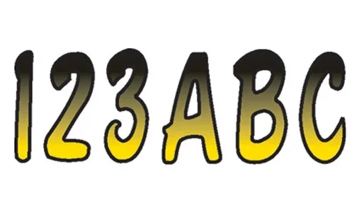 HARDLINE YEBKG200 Series 200 Registration Kit – Custom Airbrushed Graphics Decals for Powersports Vehicles