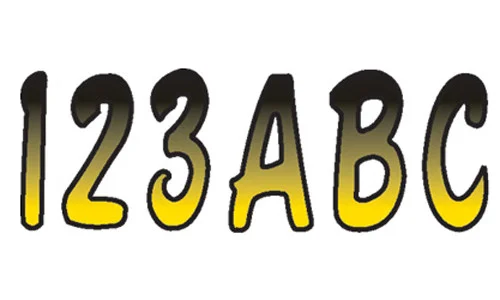 HARDLINE YEBKG200 Series 200 Registration Kit – Custom Airbrushed Graphics Decals for Powersports Vehicles