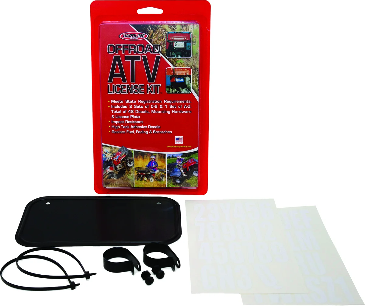 HARDLINE - 2342B - ATV License Plate Kit
