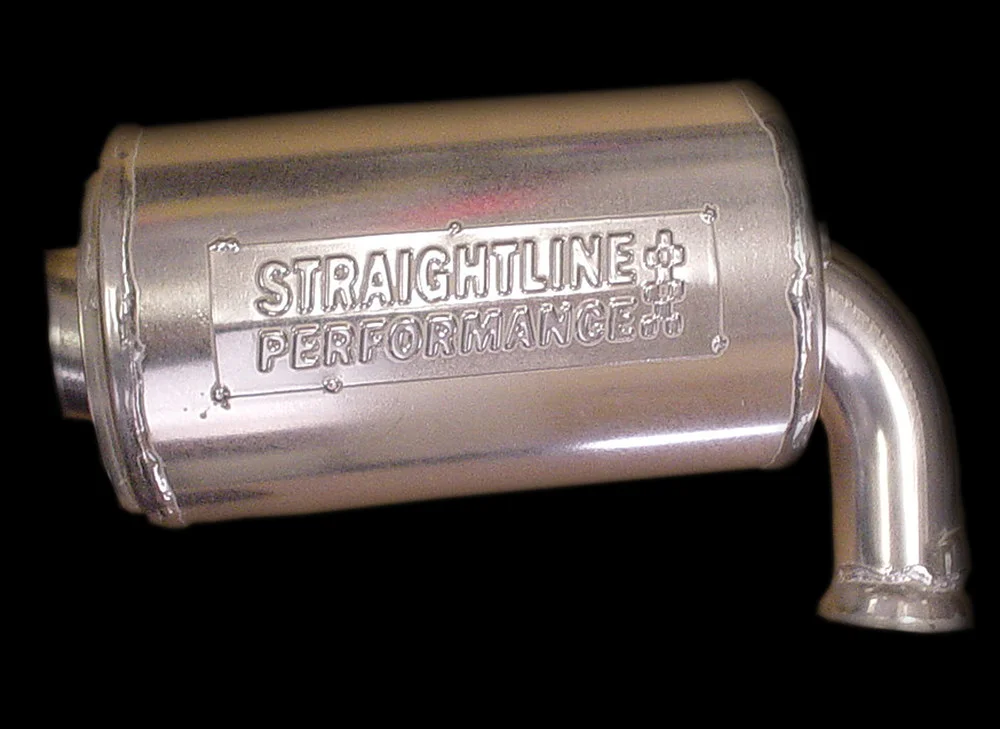 STRAIGHTLINE 134-108 Lightweight Silencer/Muffler - High-Performance Exhaust System