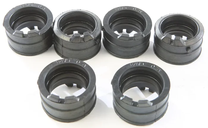 K&L 11-4856 Rubber Carburetor Boot - Replacement Intake Manifold Boot for Powersports