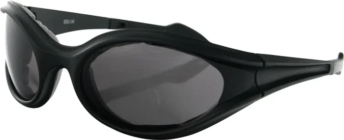 BOBSTER ES114 Foamerz Sunglasses - Anti-Fog Wrap-Around Motorcycle Sunglasses for Riders