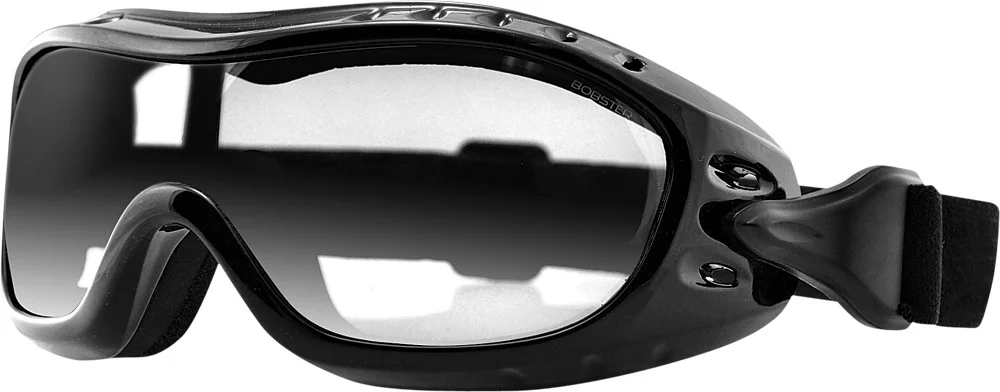 BOBSTER Nighthawk OTG Goggles - Prescription-Ready Anti-Fog Motorcycle Eyewear