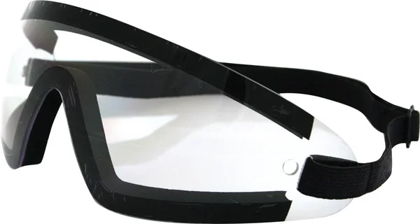 BOBSTER BW201C Wrap Around Goggles - Shatterproof Lens, Maximized Peripheral Vision for Riders