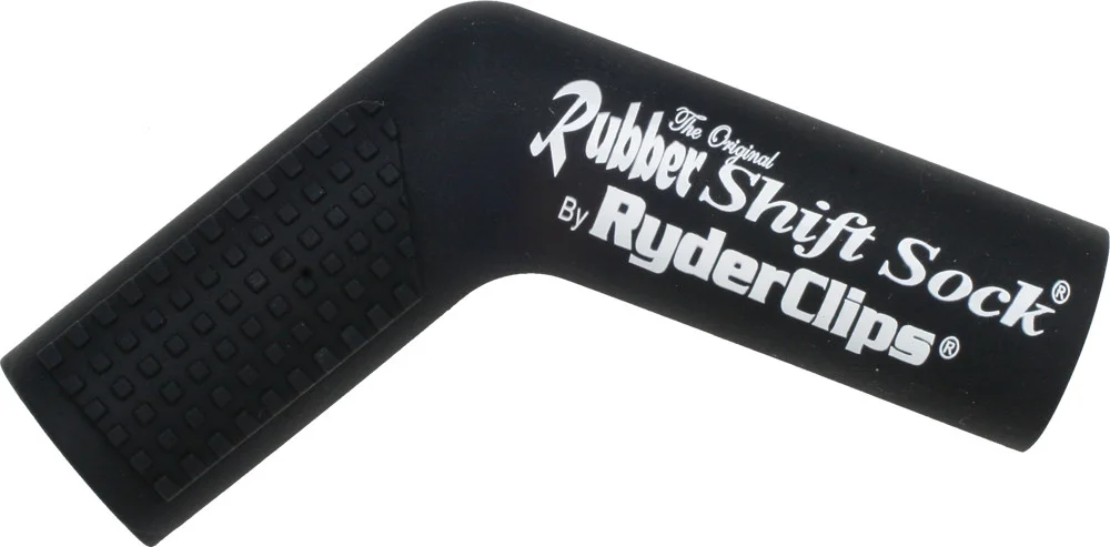 RYDER CLIPS RSS-BLACK Rubber Shift Sock - Durable Foot Control for Powersports