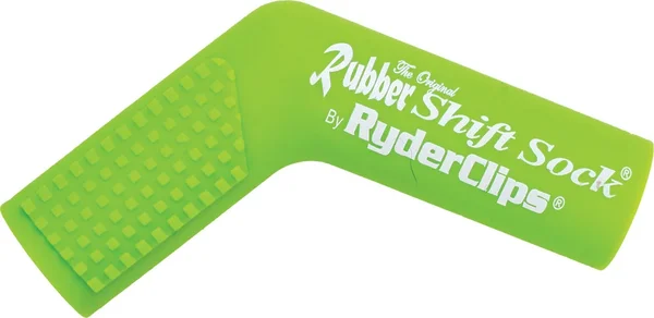 RYDER CLIPS RSS-GREEN Rubber Shift Sock - Durable Non-Slip Foot Control for Powersports