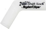 RYDER CLIPS RSS-WHITE Rubber Shift Sock - Durable Foot Control for Powersports