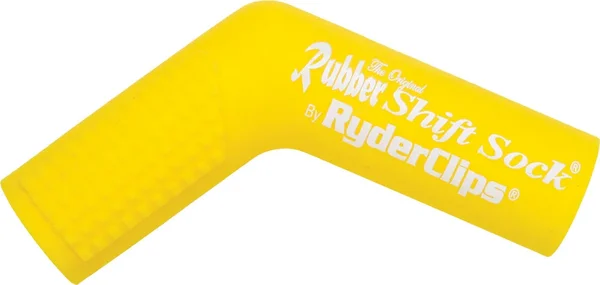 RYDER CLIPS RSS-YELLOW Rubber Shift Sock - Durable Foot Control for Powersports