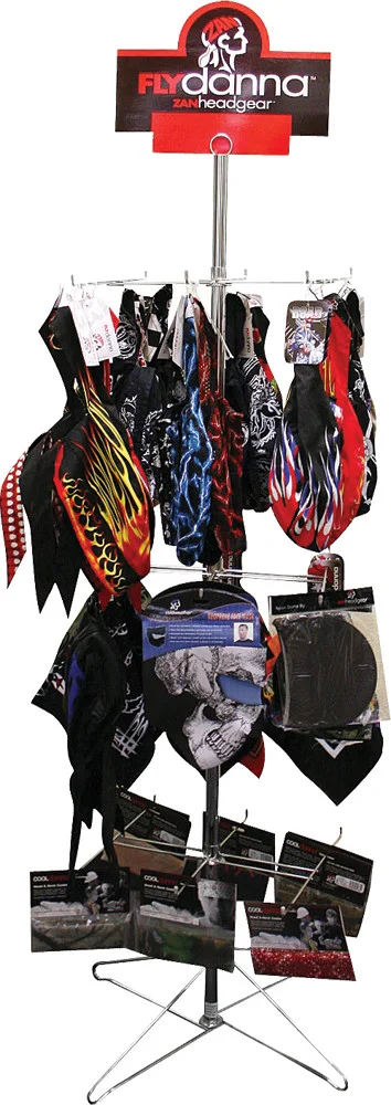 ZAN HRACKB3 Headgear Display - Promotional Racing Tech for Riders