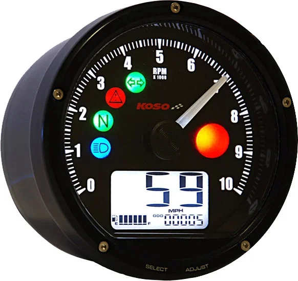 KOSO TNT Multi Function Gauge - Advanced Motorcycle Dashboard Instrument