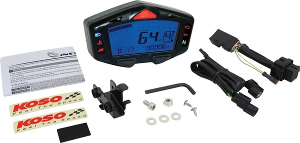KOSO Honda Grom DB-03R Digital LCD Gauge - Accurate Fuel & Speed Monitoring for Powersports Enthusiasts