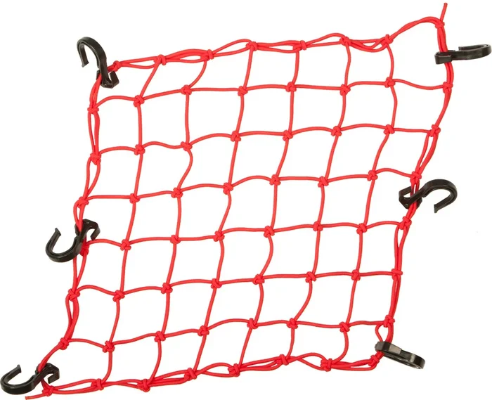 POWERTYE 6-Hook Adjustable Cargo Net for ATV/UTV - Durable Tie-Down Straps with Patented Tightening System