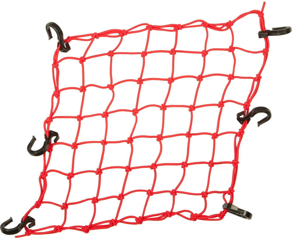 POWERTYE 6-Hook Adjustable Cargo Net for ATV/UTV - Durable Tie-Down Straps with Patented Tightening System