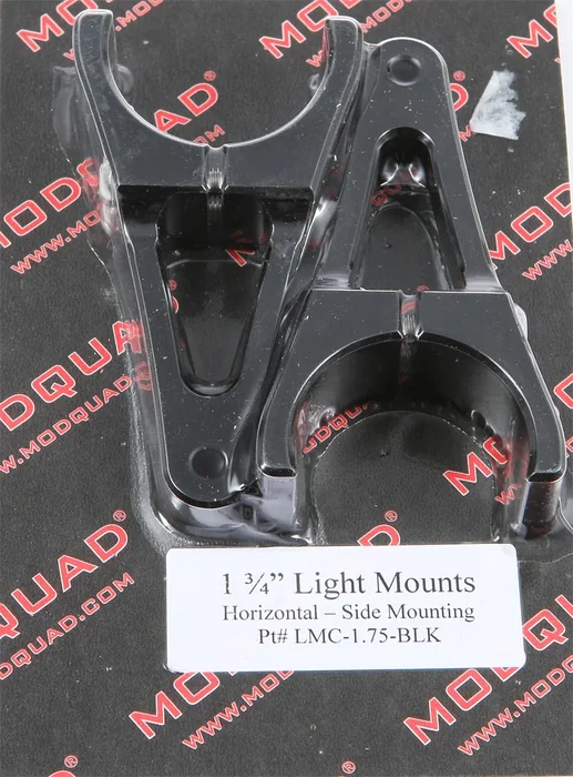 MODQUAD LMC-1.75-BLK Horizontal Light Clip Mount - Durable Mount for Powersports