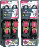 CALIBER Retrax Retractable Strap - 2" Hook Tie-Down for Power Sports