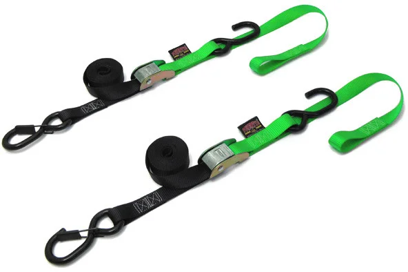 POWERTYE 1" Soft Tie-Down with Secure Hook - Durable Straps/Tie-Downs for Powersports