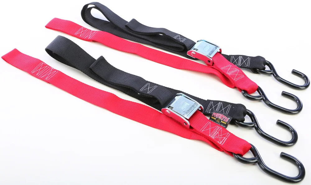 POWERTYE 1 1/2" Fat Straps w/Soft Tye - Durable Tie-Downs for Powersports