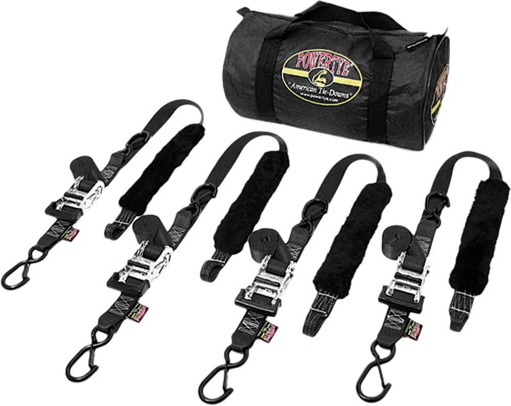 POWERTYE 1.5" Fat Strap Trailer Kit - Durable Tie-Down Straps for Trailers & Vehicles