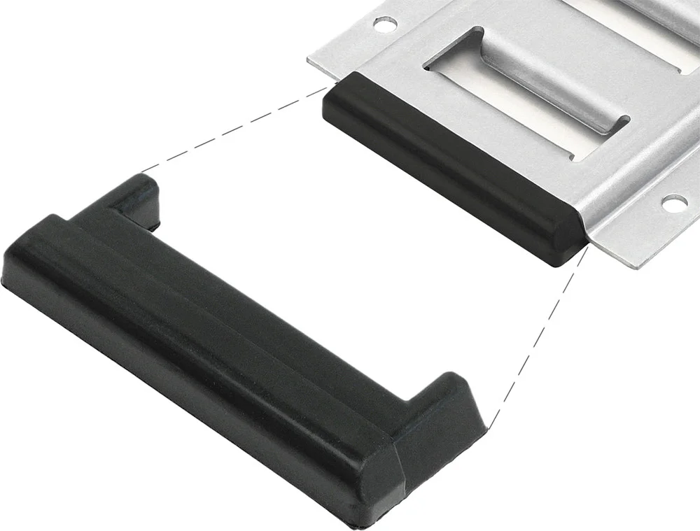 POWERTYE E-Track Rubber End Caps - Durable Protection for Trailer Towing Equipment