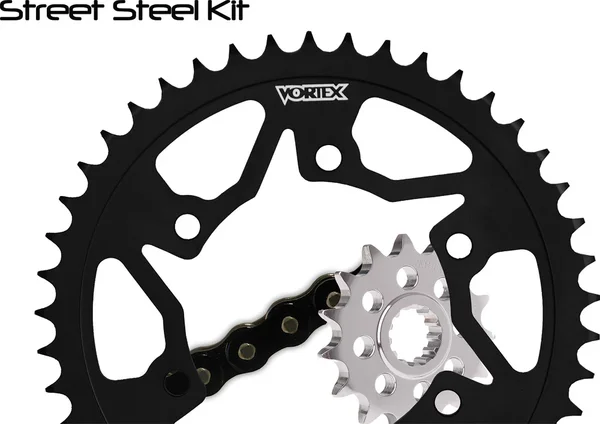 VORTEX CK5121 Performance Links Chain & Sprocket Kit - Durable, High-Torque for Off-Road & Street Use